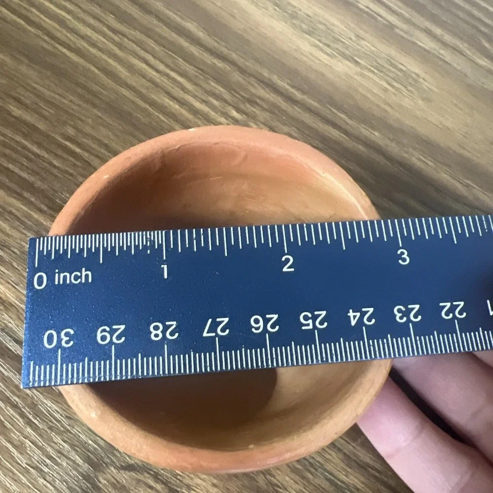 Vintage Hopi Native American Hand Painted Terracotta Pottery Bowl Signed 2x3.5 - Picture 9 of 9